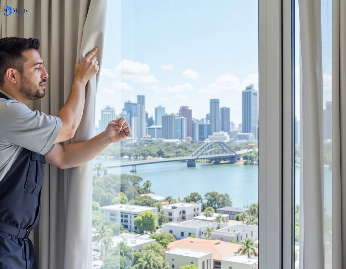 Professional curtain steam cleaning service mount-helen-vic QLD by Matty Curtain Cleaning